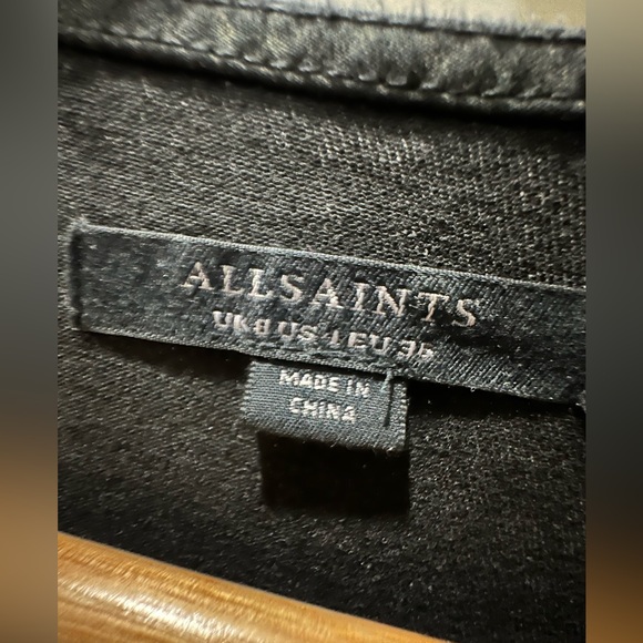 Revolve X All Saints Utility Denim Jumpsuit Dark gray Size - 4 like new - Picture 7 of 9